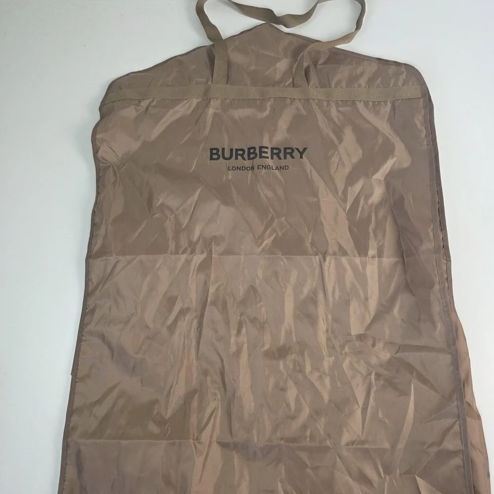 Burberry Garment Bag Brown 40 Inch Nylon Soft Case Travel Suit Cover Storage